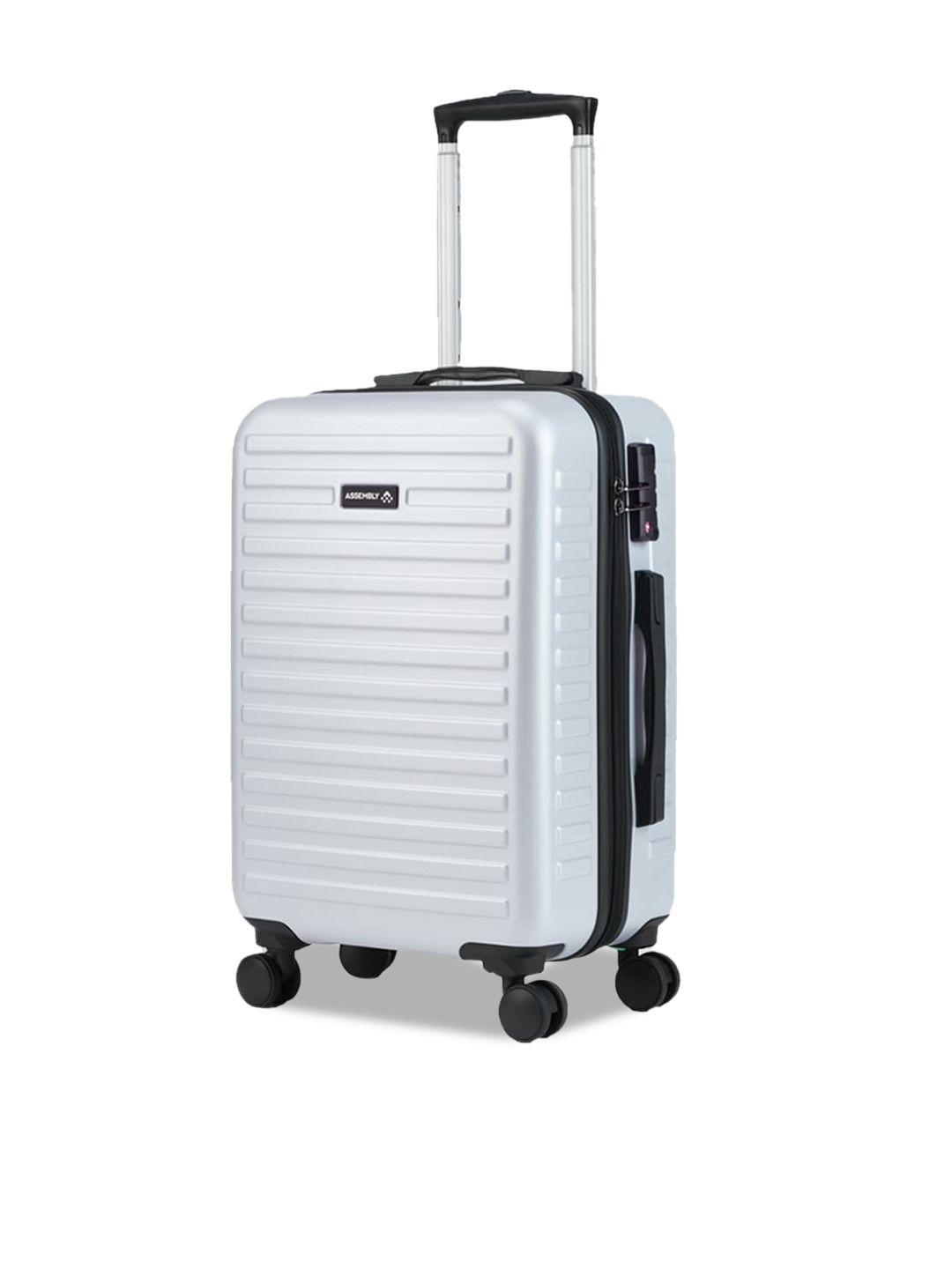 assembly textured hard-sided cabin suitcase