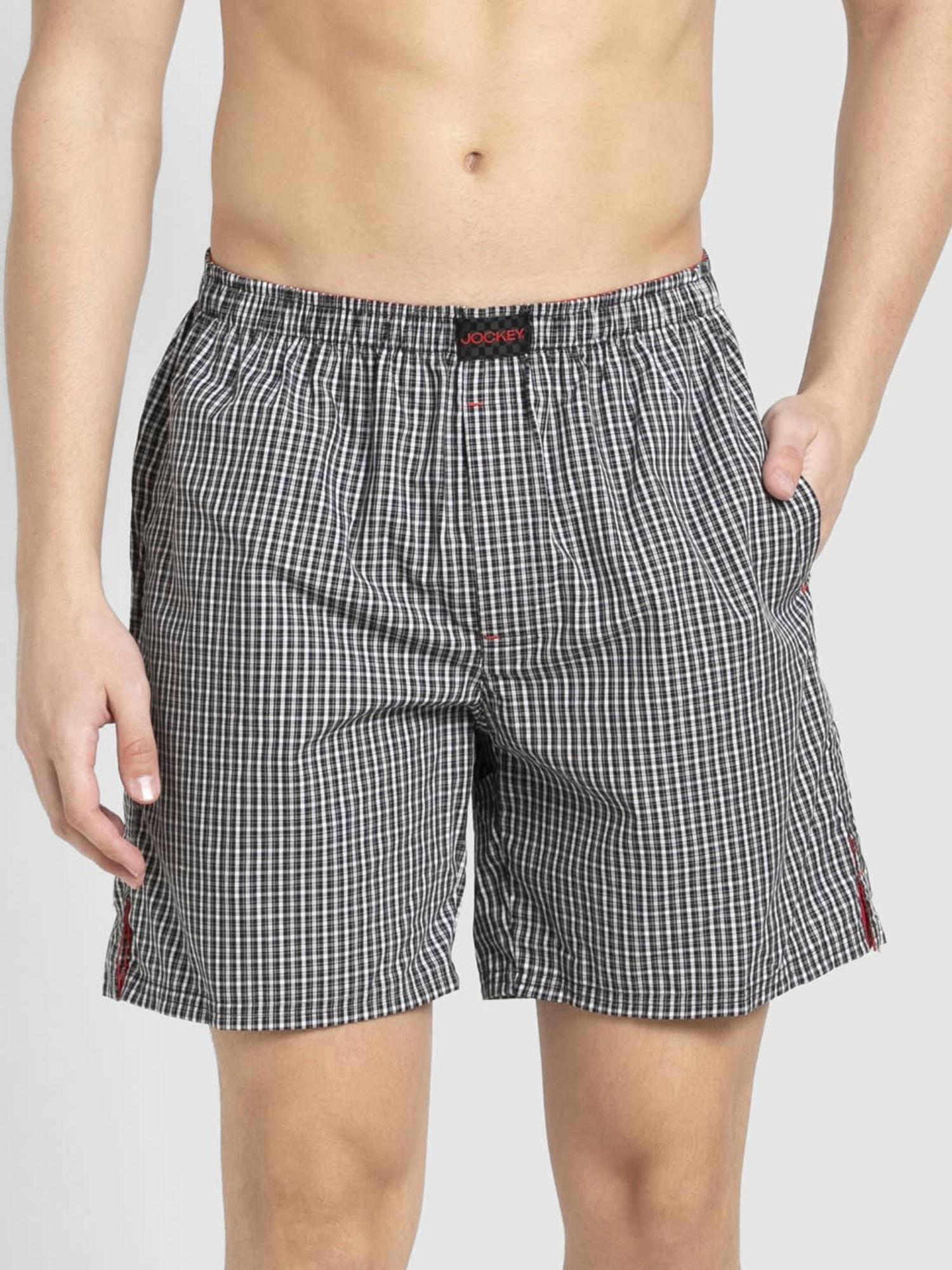 assorted checks boxer shorts