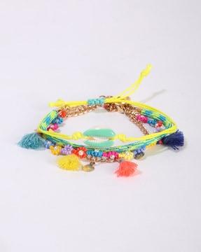 assorted multi-strand bracelets