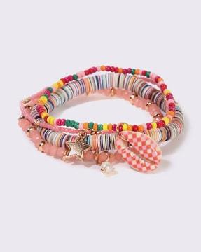 assorted multi-strand bracelets