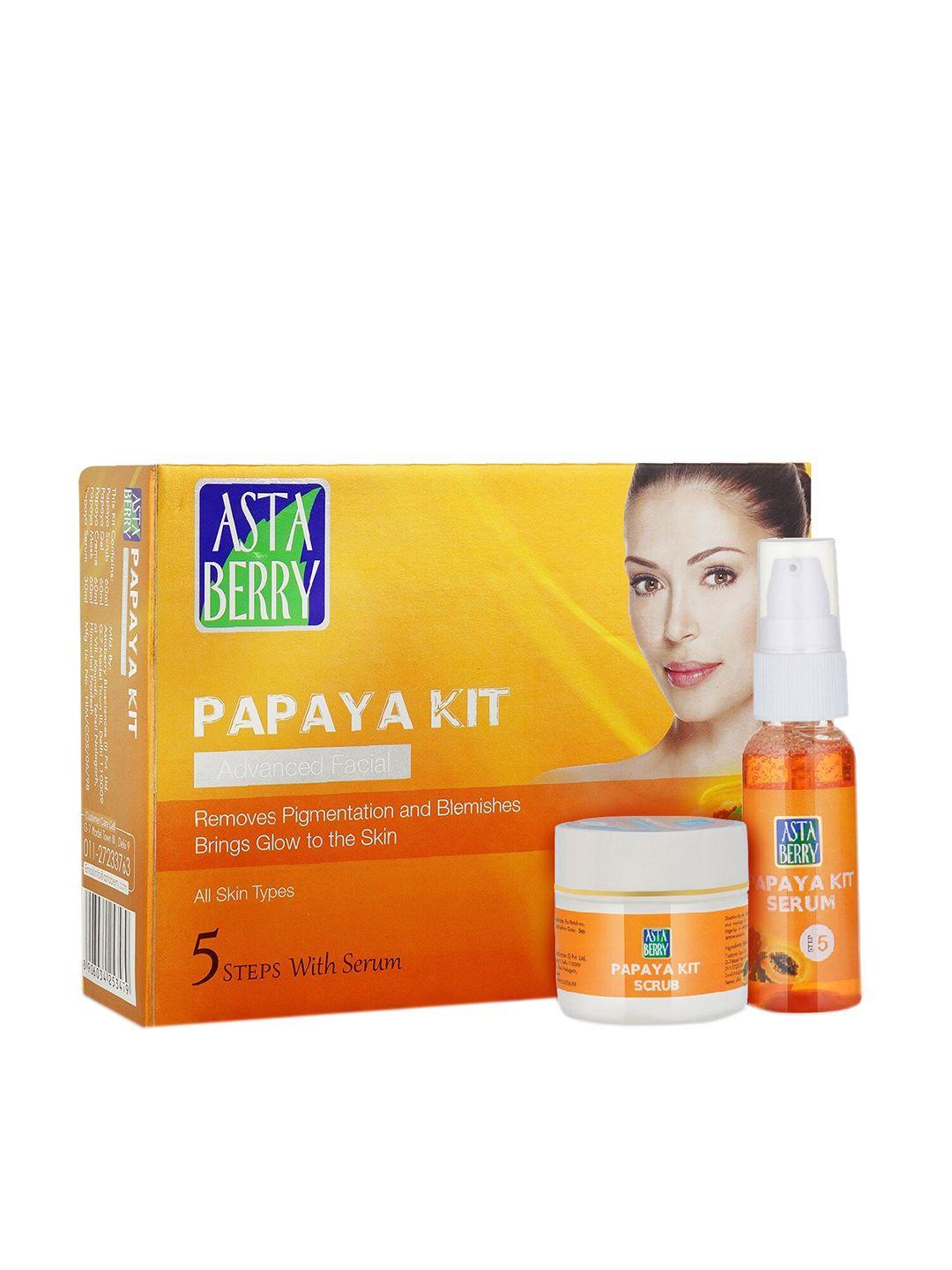 astaberry papaya facial kit 5 steps 270ml