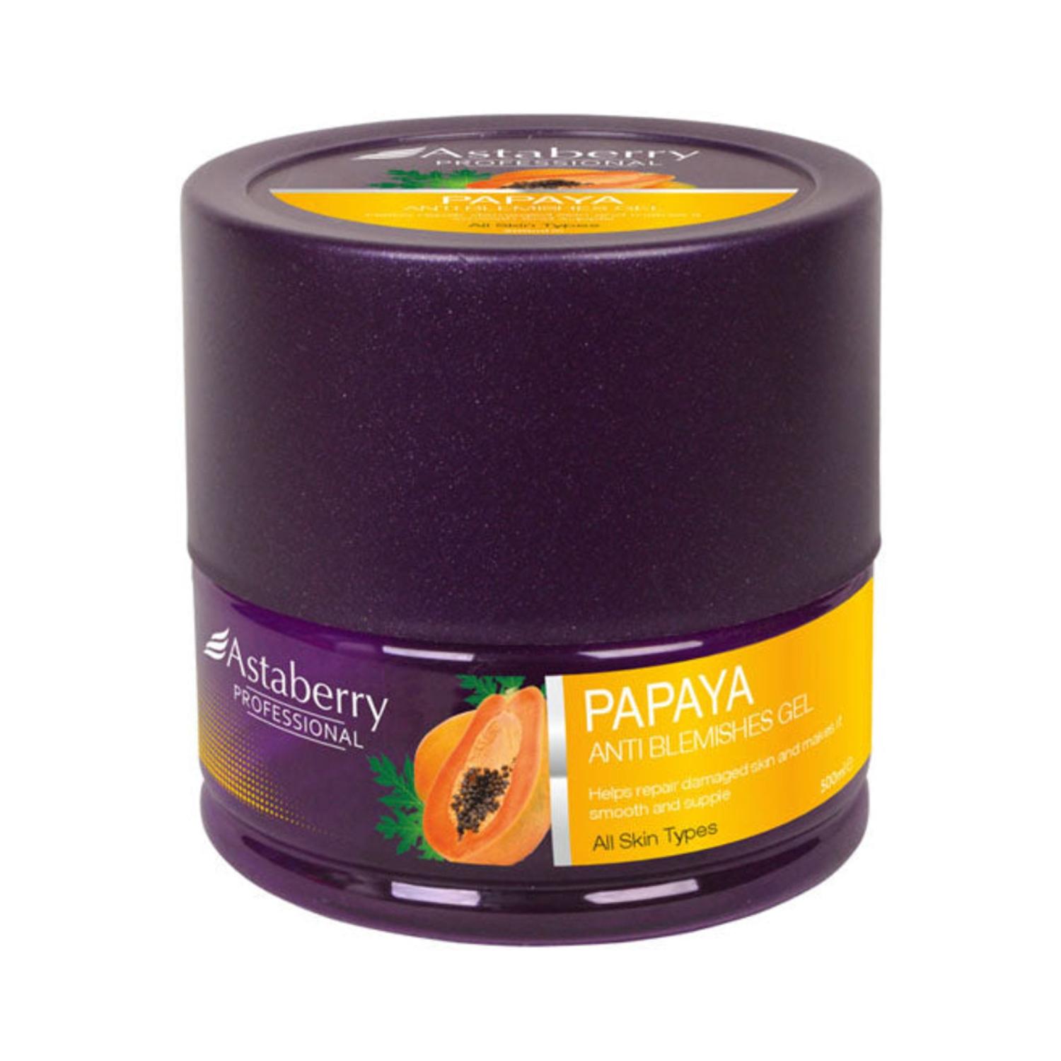 astaberry professional papaya anti blemishes skin gel (500ml)