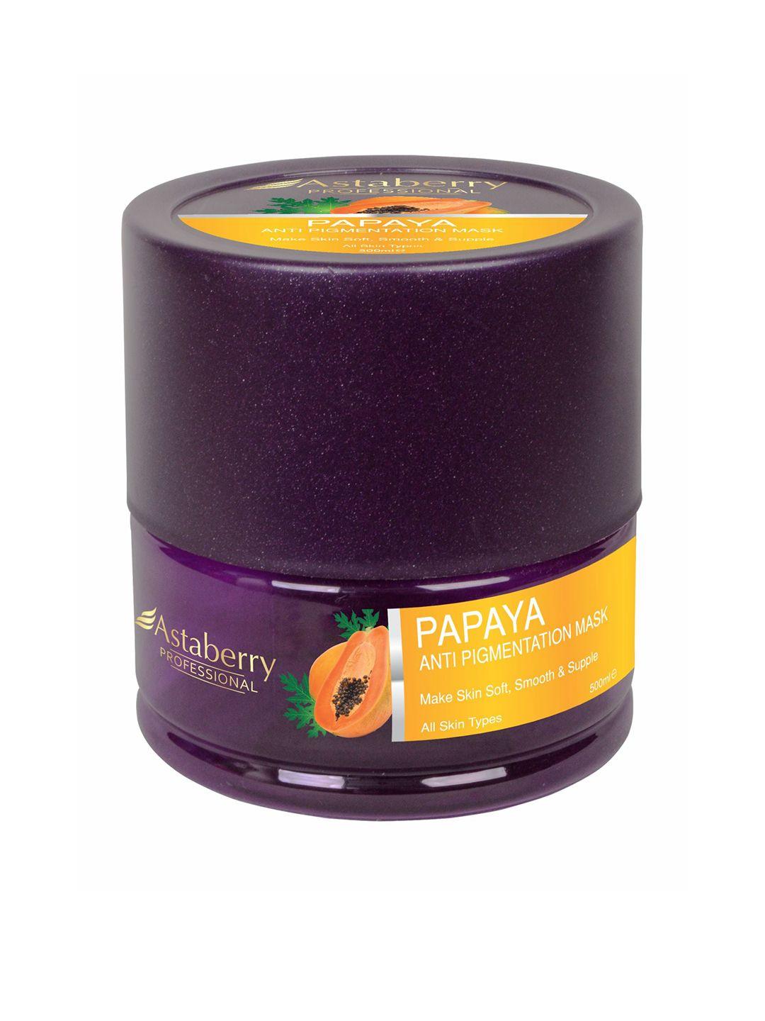 astaberry unisex professional anti-pigmentation papaya mask -500ml