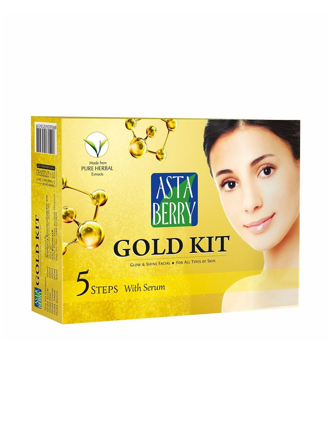 astaberry gold facial kit 5 steps 270ml