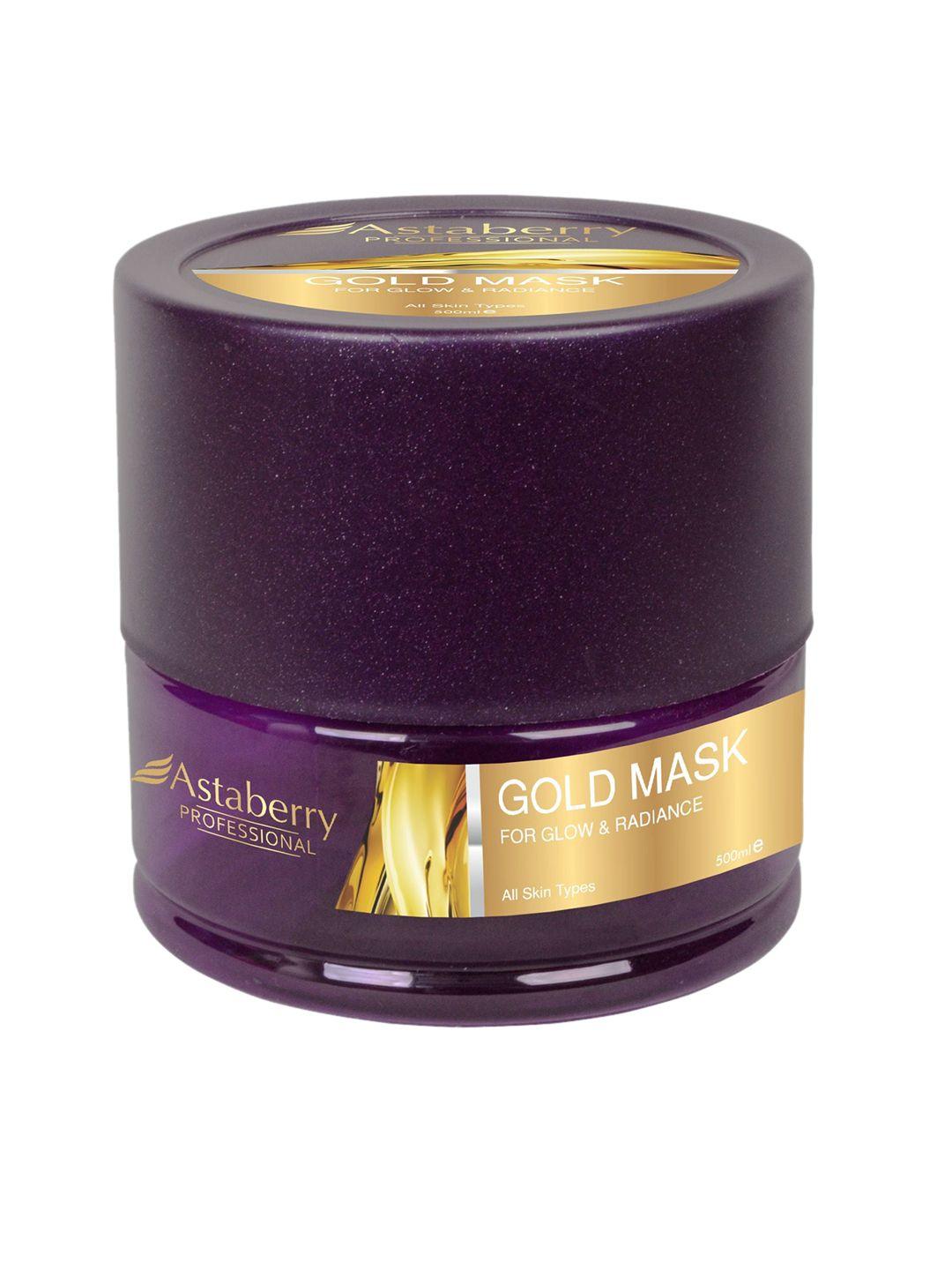 astaberry professional gold mask for glow & radiance 500 ml