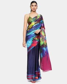 astral storm printed saree