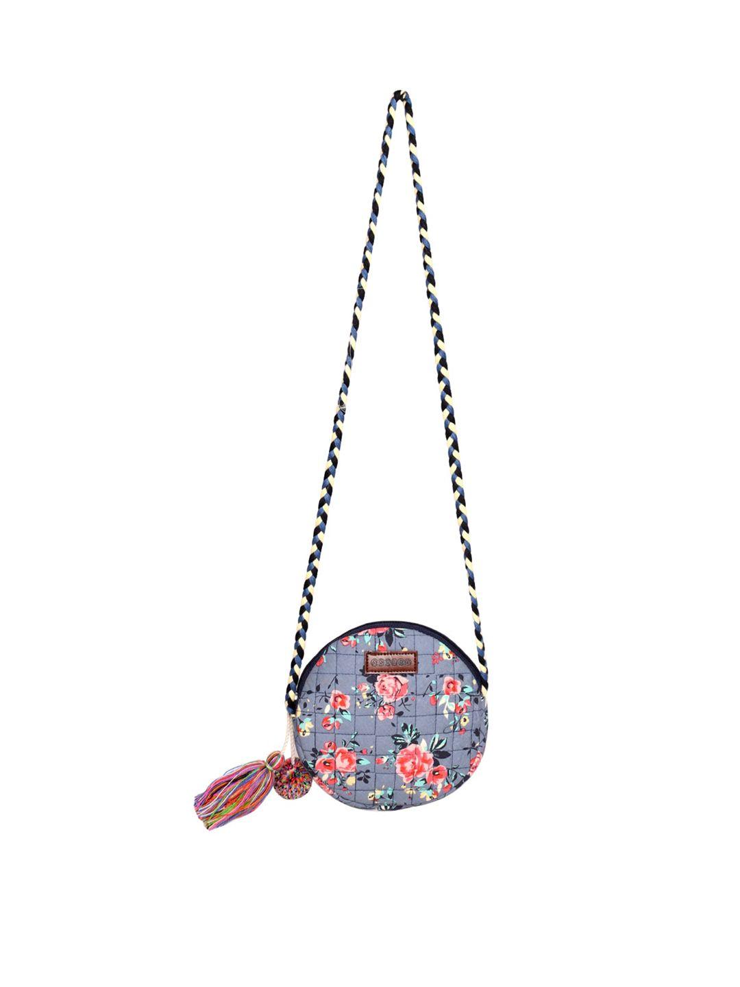astrid grey floral sling bag