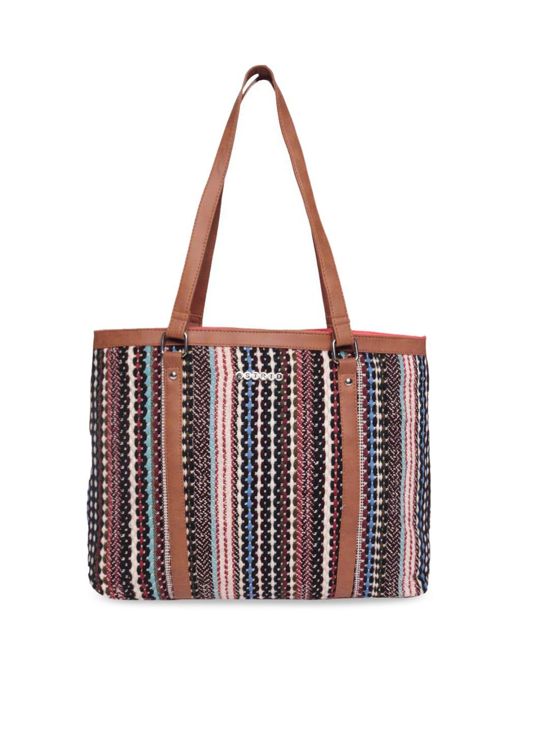 astrid geometric oversized shopper tote bag