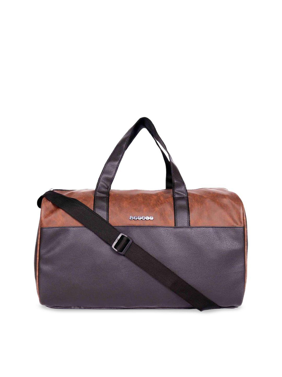 astrid men colourblocked travel duffel bag