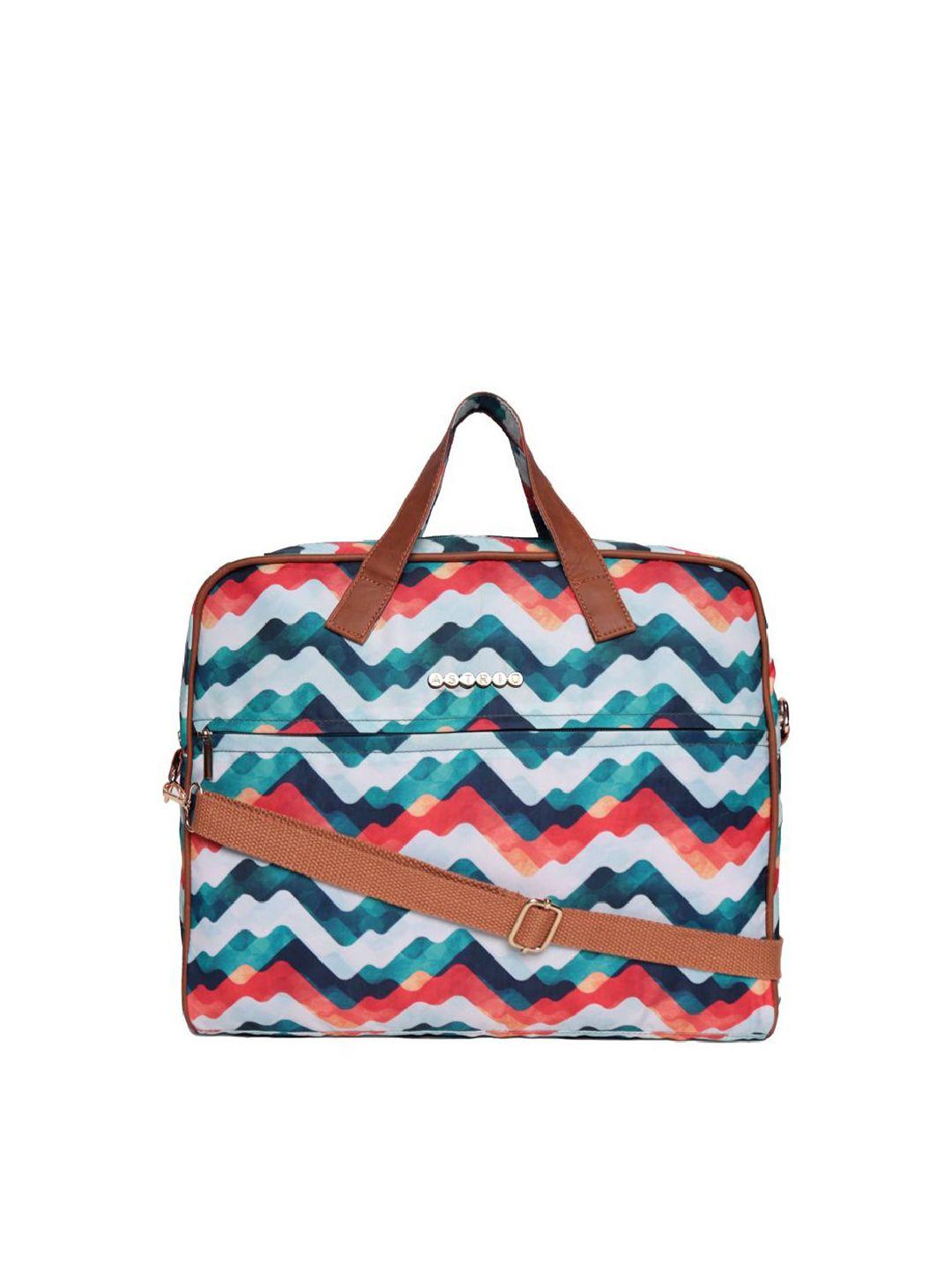 astrid printed laptop bag with detachable sling