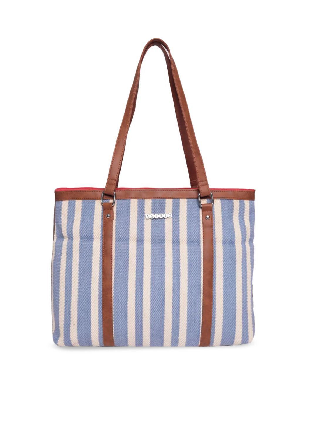 astrid striped oversized structured tote bag