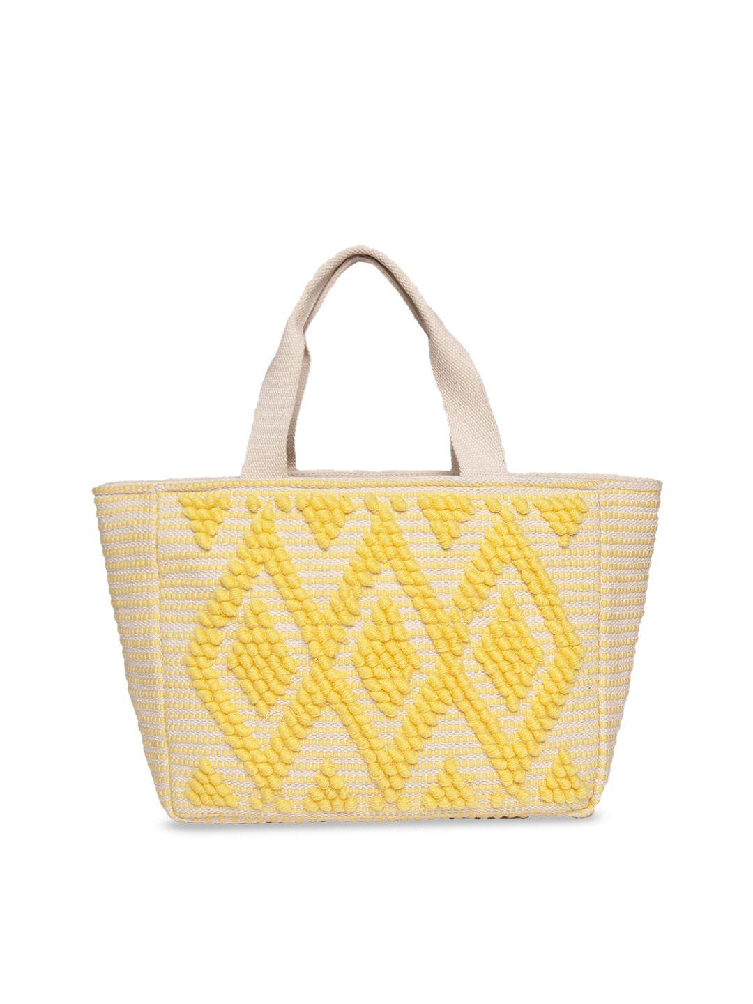 astrid yellow oversized shopper tote bag