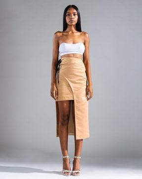 asymetrical wrap skirt