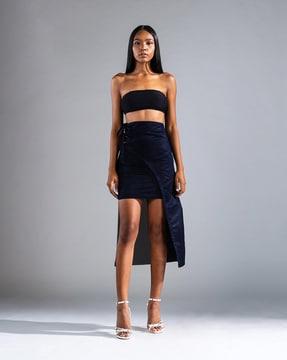 asymetrical wrap skirt