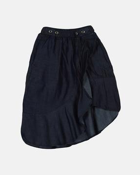 asymmetrical a-line skirt