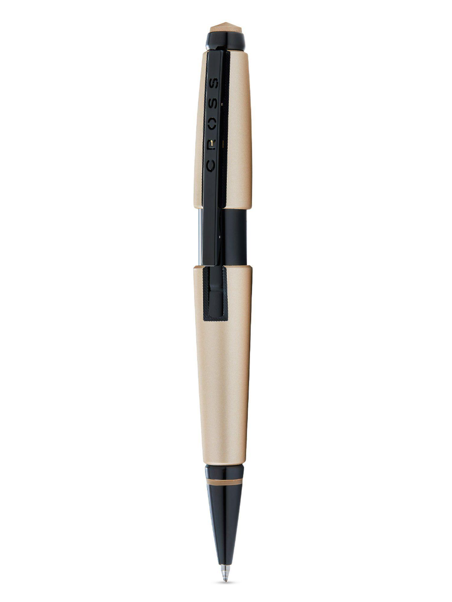 at0555-14 edge hazelnut matt lacquer rollingball pen with pvd appts