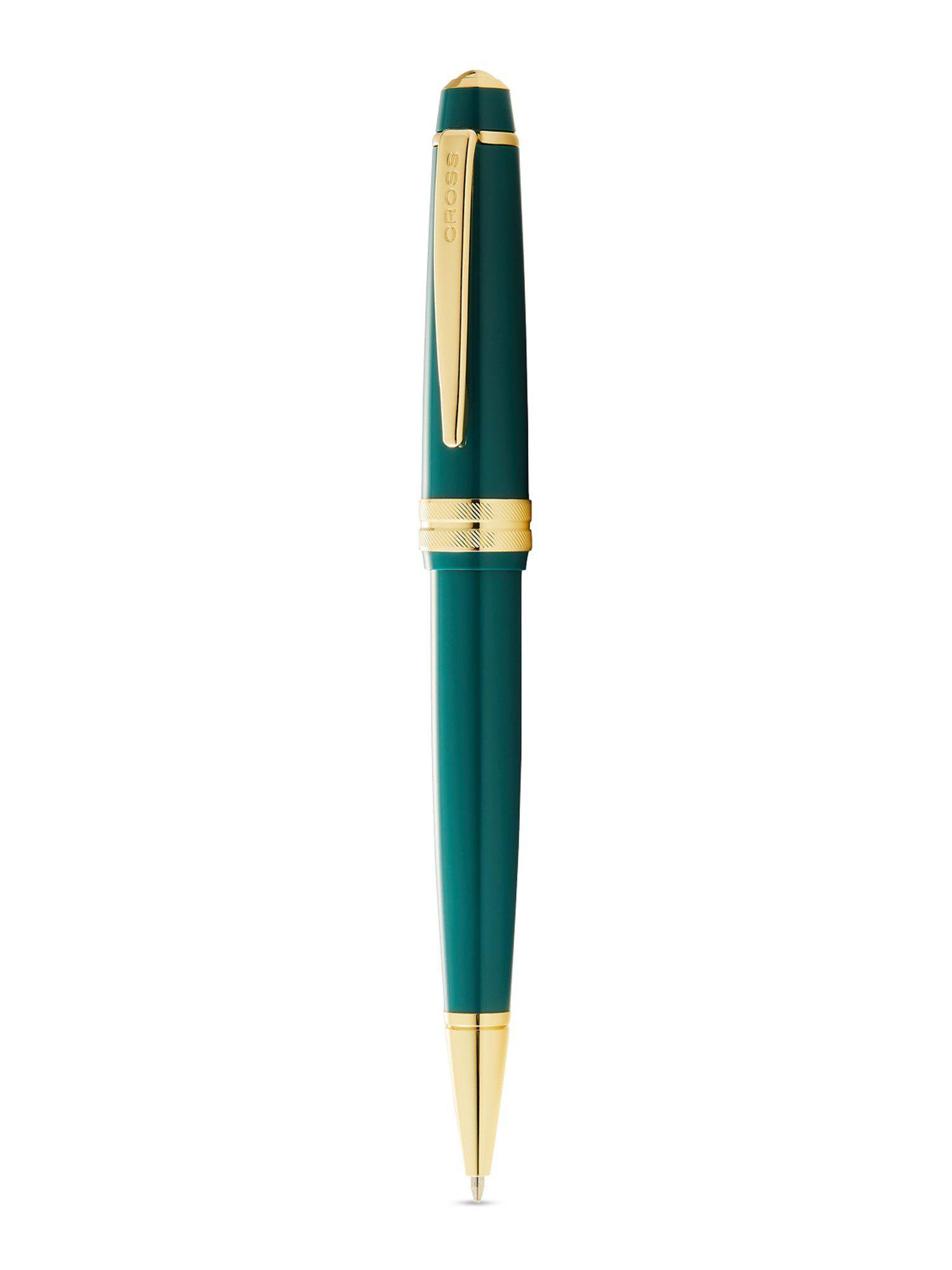 at0742-12 bailey light green resin ballpoint pen with gold plate app