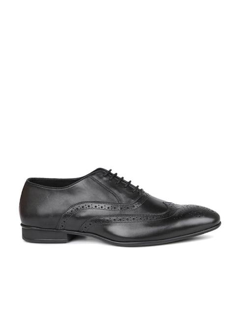 atesber by inc.5 men's black brogue shoes