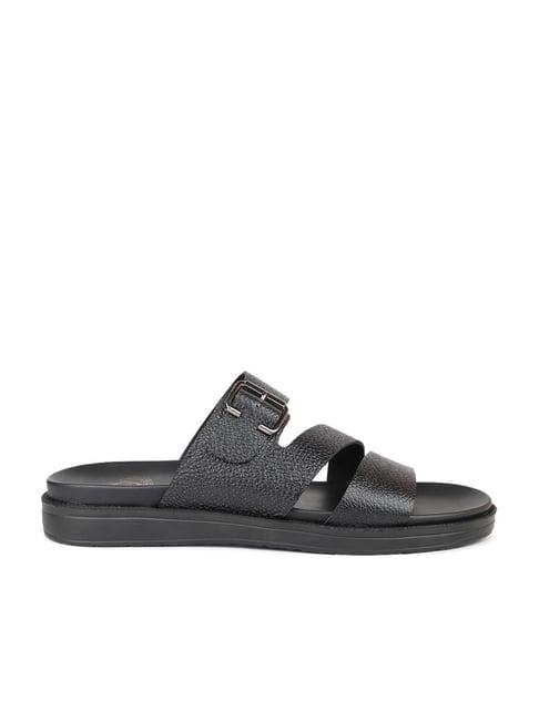atesber by inc.5 men's black casual sandals