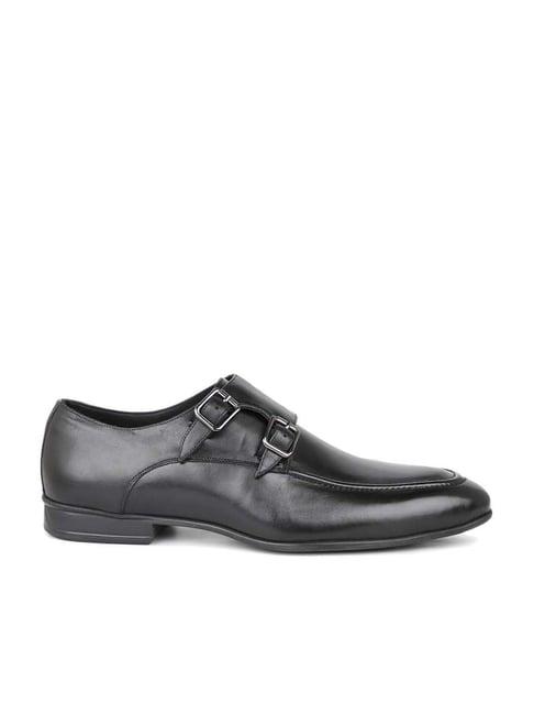 atesber by inc.5 men's black monk shoes