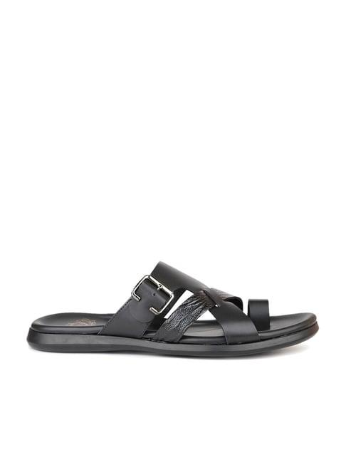 atesber by inc.5 men's black toe ring sandals