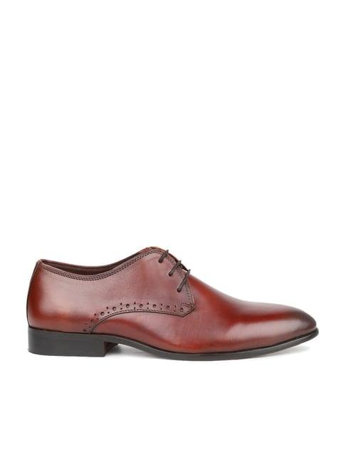 atesber by inc.5 men's brown derby shoes