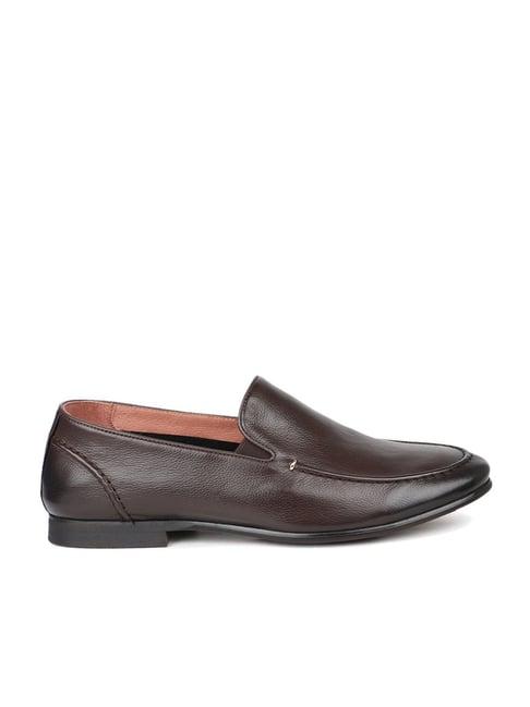 atesber by inc.5 men's brown formal loafers