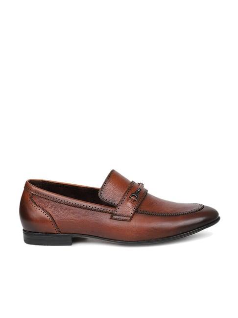 atesber by inc.5 men's brown formal loafers