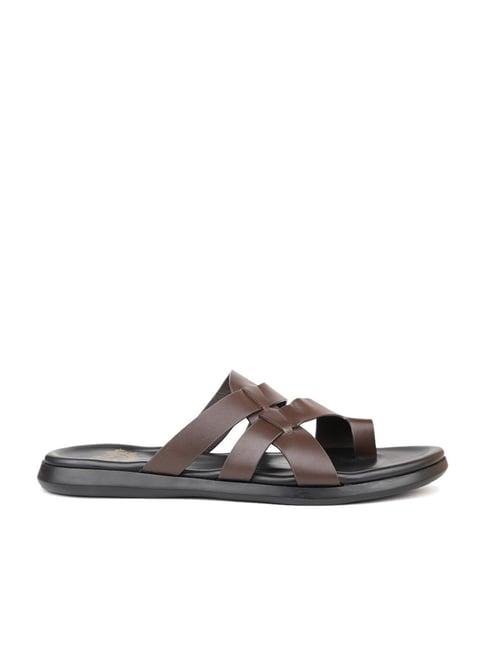 atesber by inc.5 men's brown toe ring sandals