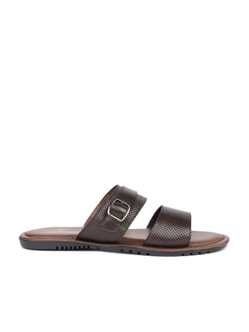 atesber by inc.5 men's dark brown casual sandals