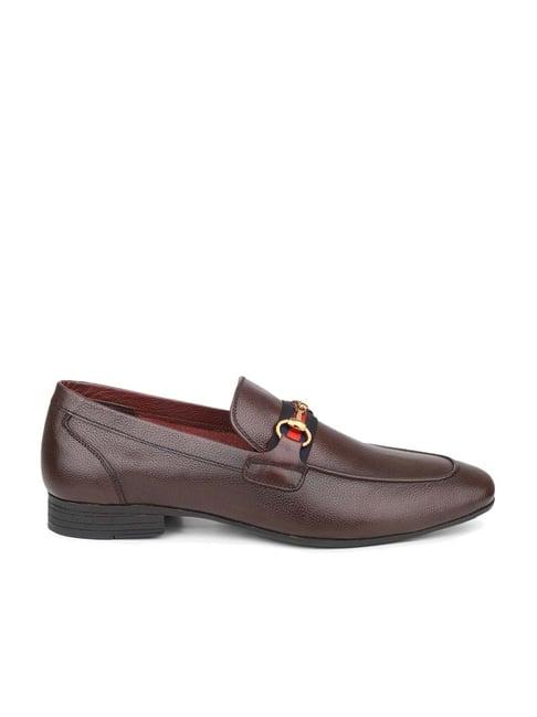 atesber men's brown formal loafers