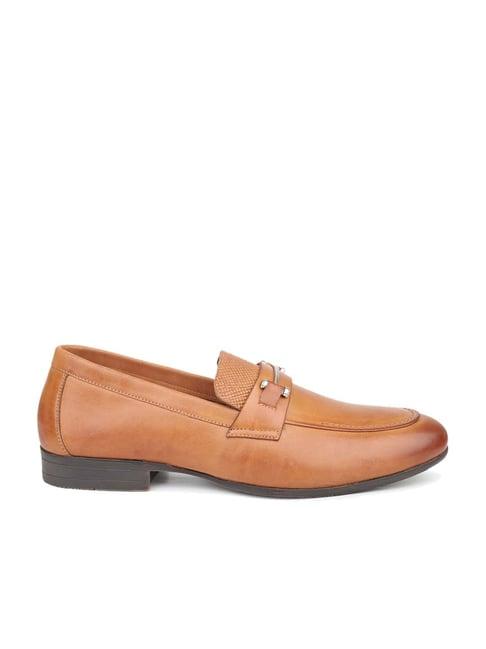 atesber men's tan formal loafers