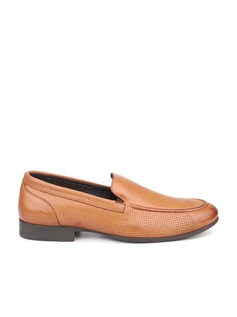 atesber men's tan formal loafers