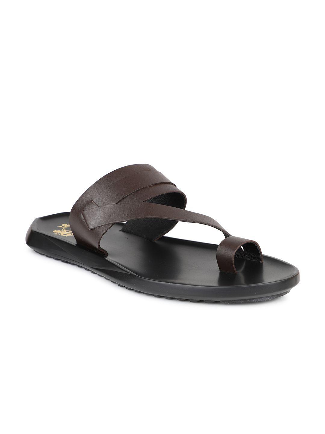atesber men leather slip-on comfort sandals