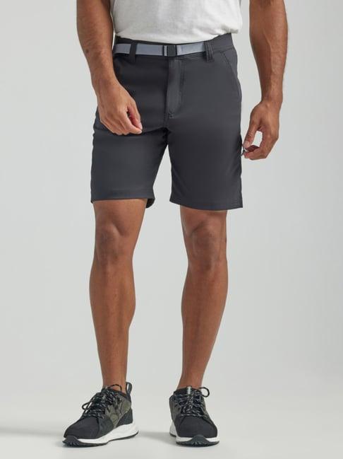 atg by wrangler black regular fit shorts