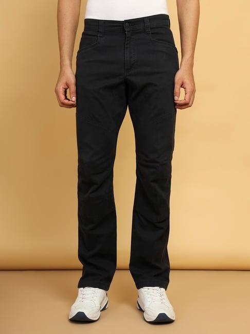 atg by wrangler black straight fit reinforced utility trousers