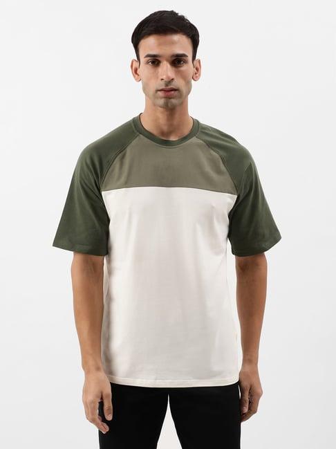 atg by wrangler dusty olive regular fit crew t-shirt
