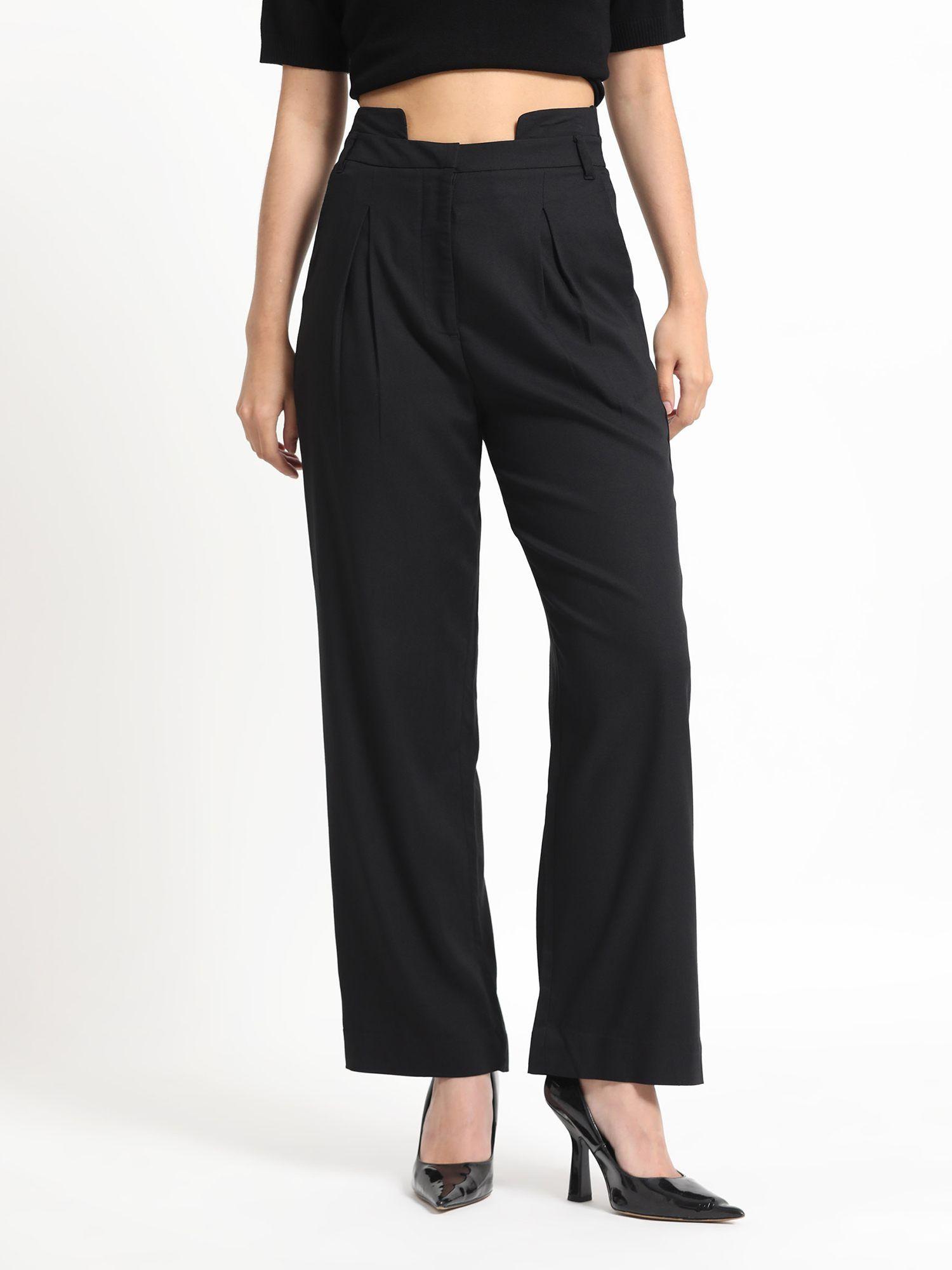 atgan straight fit trousers with tailored waistband