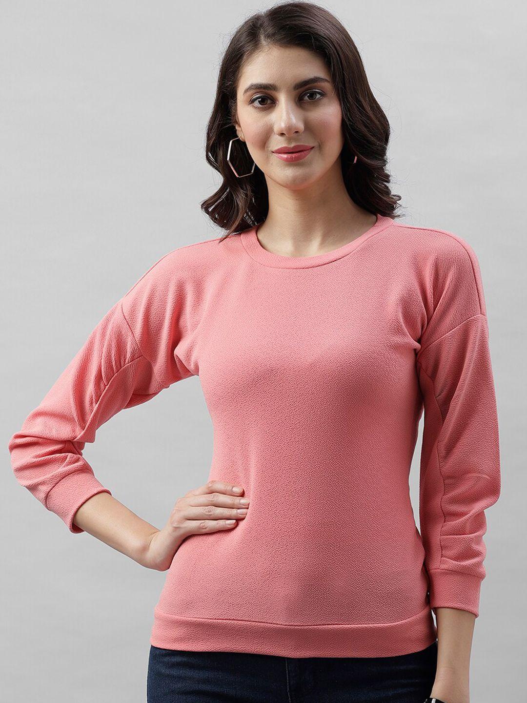 athena women pink solid top