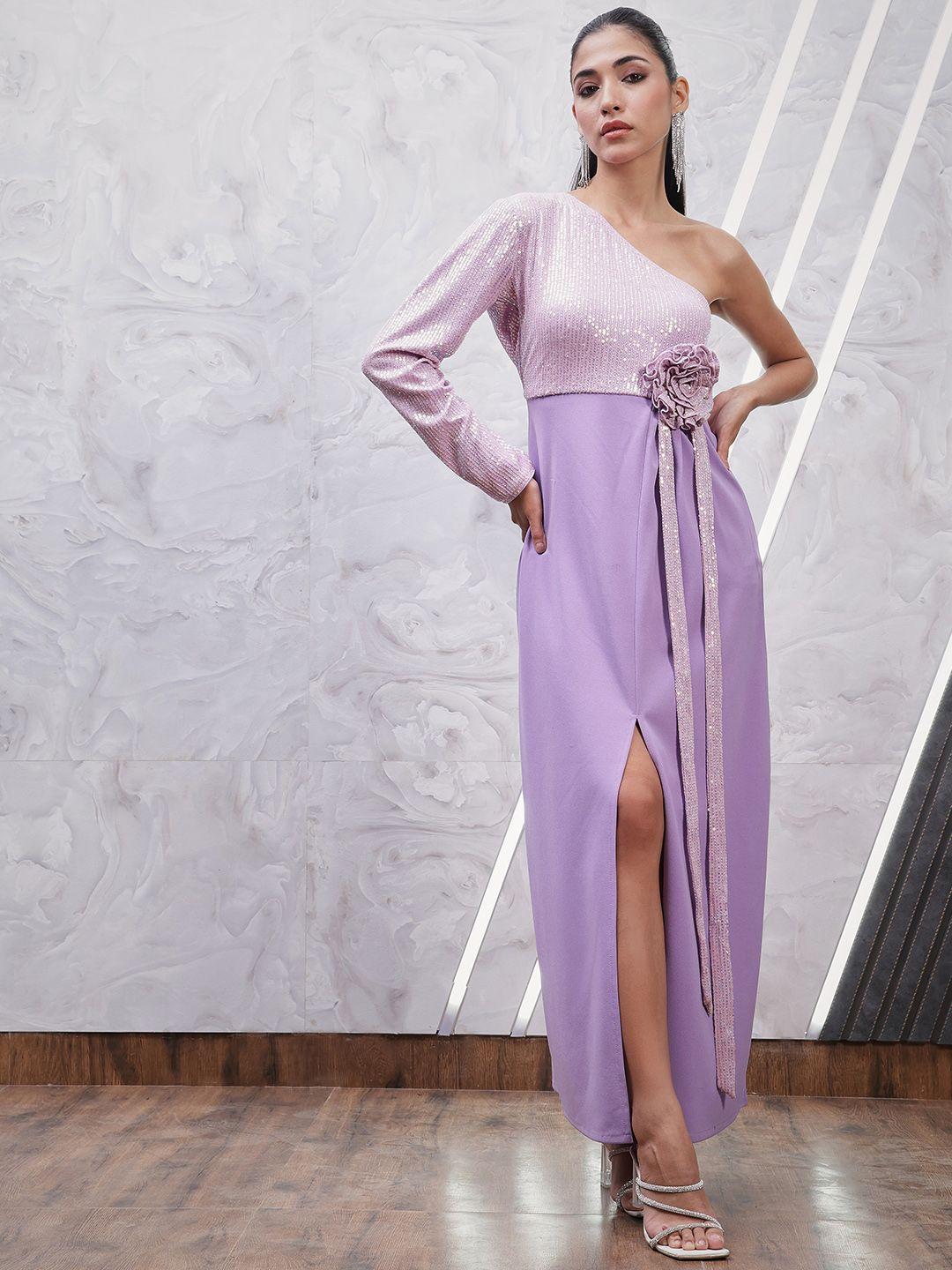 athena lavender maxi dress