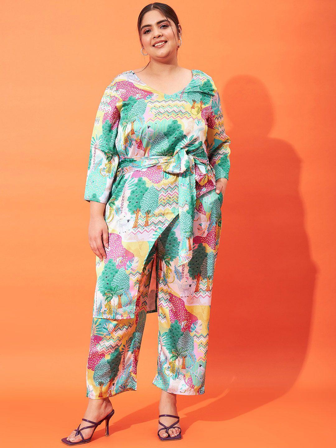 athena printed top with trousers co-ords