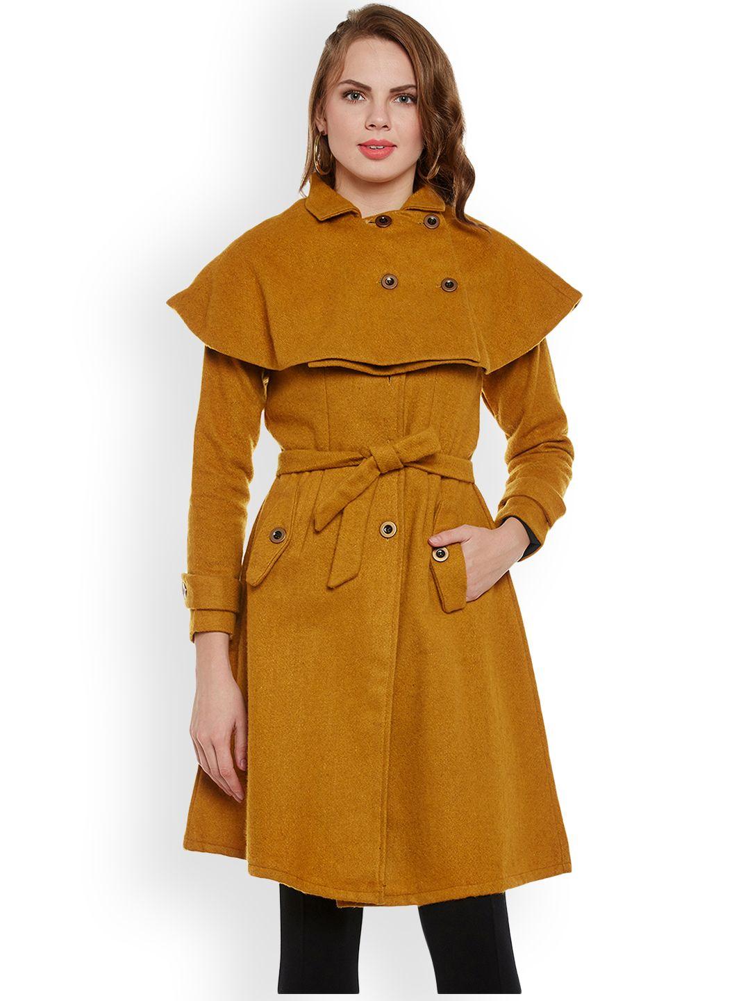 athena women mustard trenchcoat