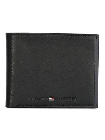 ather mens leather pass case wallet print black