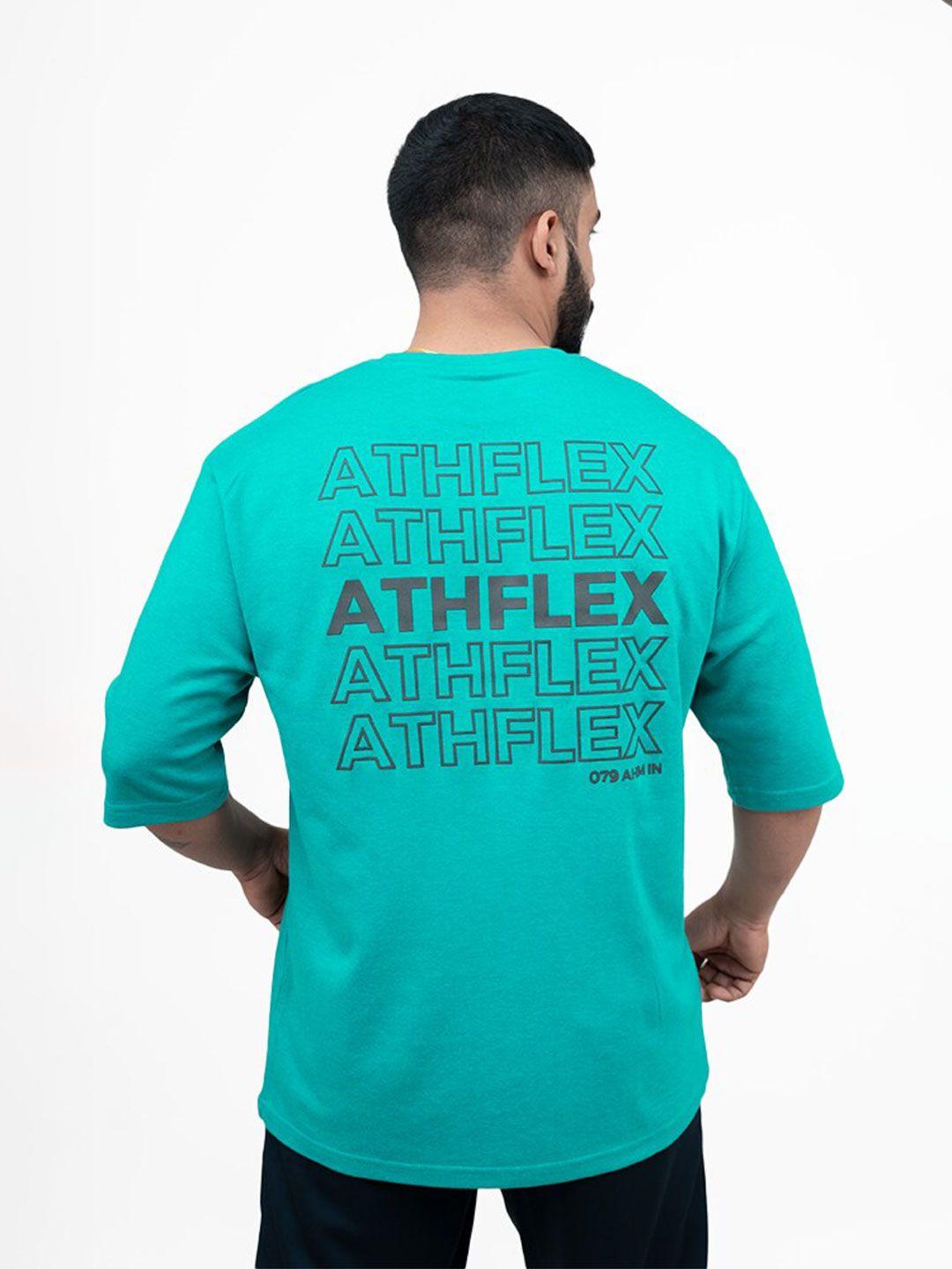 athflex typography printed oversized t-shirt