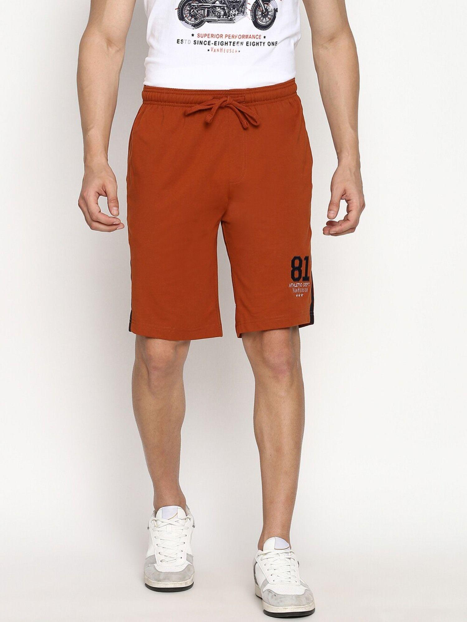 athleisure men smart tech & easy stain release knit shorts - sunset