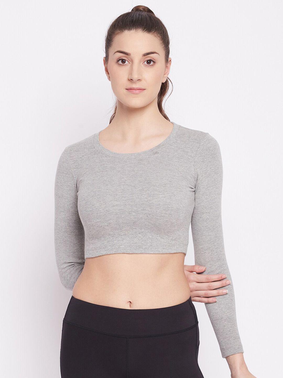 athlisis ribbed fitted crop top