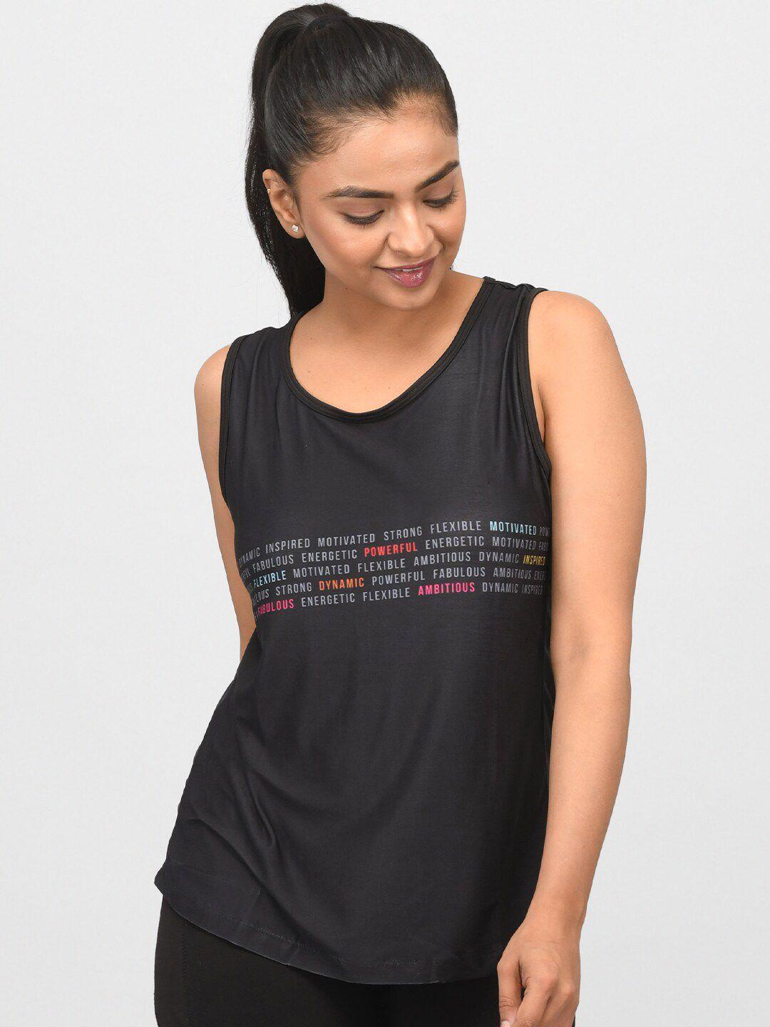 athlizur women typography printed regular fit t-shirt