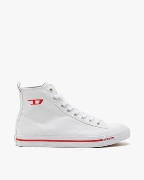 athos logo embroidered high-top lace-up sneakers