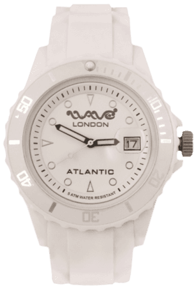 atlantic white unisex watch
