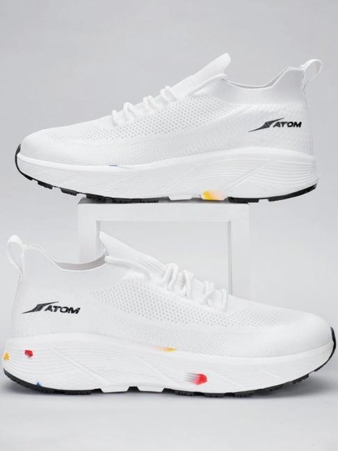 atom men's ultimate white running shoes